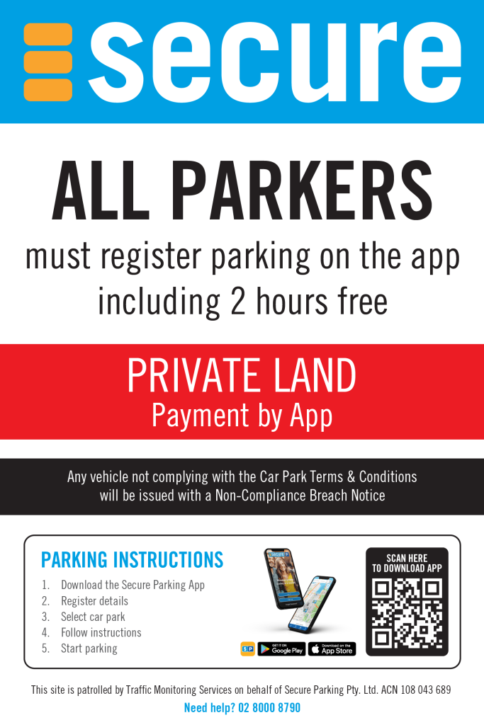 Traffic Monitoring Services Secure Parking Signage Pay on App AU